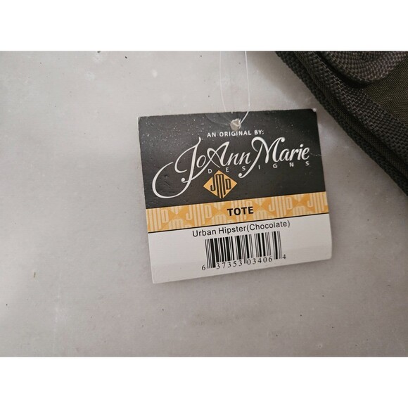 NWT Joann Marie Women's Black Leather Crossbody Wallet Organizer Macro Bag - Picture 7 of 10